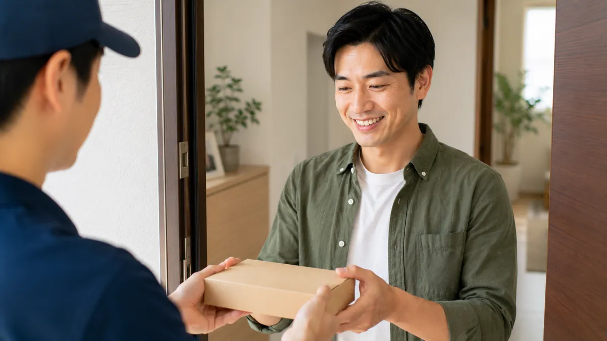 デジタルクリニックでED治療薬を受け取った男性